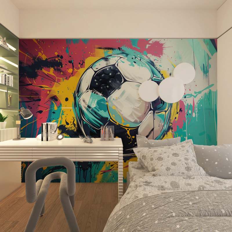 Papier peint gardien de but chambre adolescents