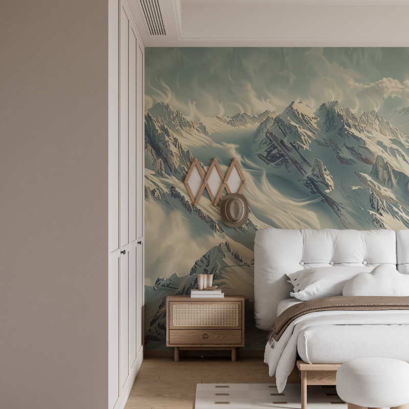 Papier peint massif des grandes rousses mural