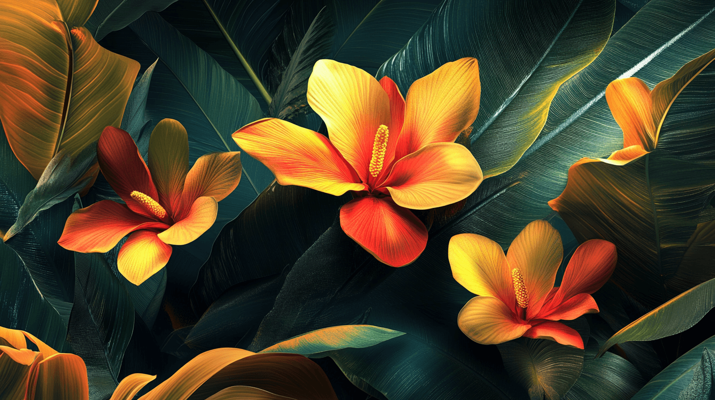 Papier Peint Fleur Bananier