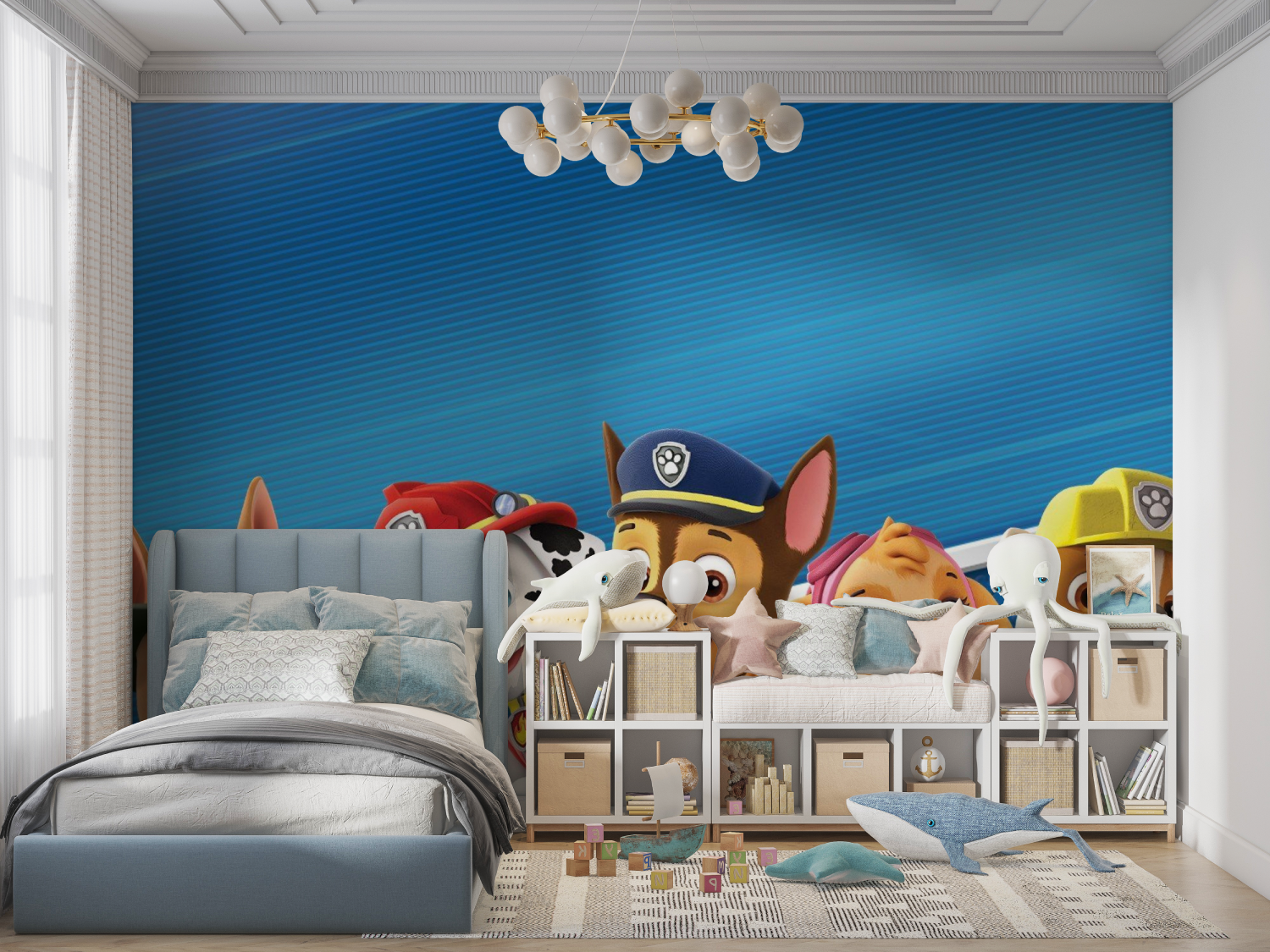 Papier peint pat patrouille panoramique panoramique garcon