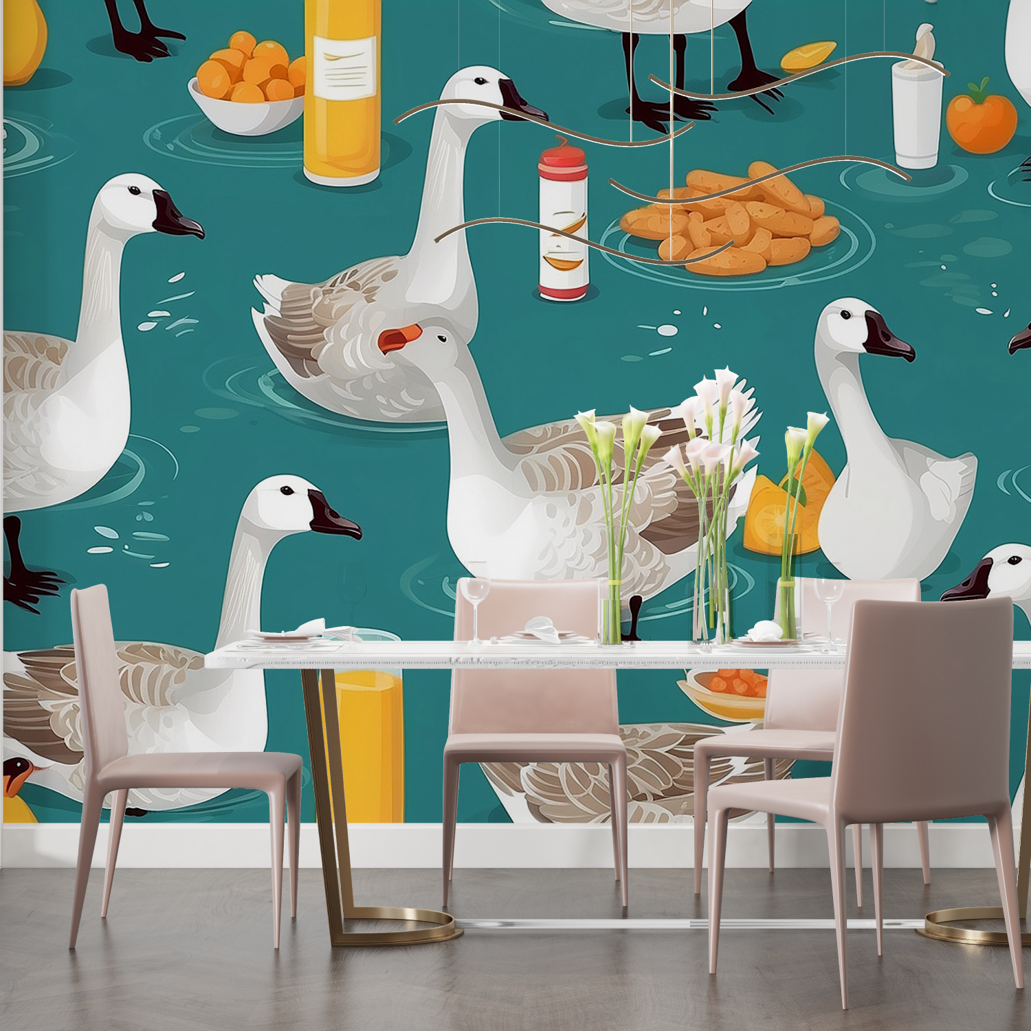 Papier Peint Canard - chambre adulte