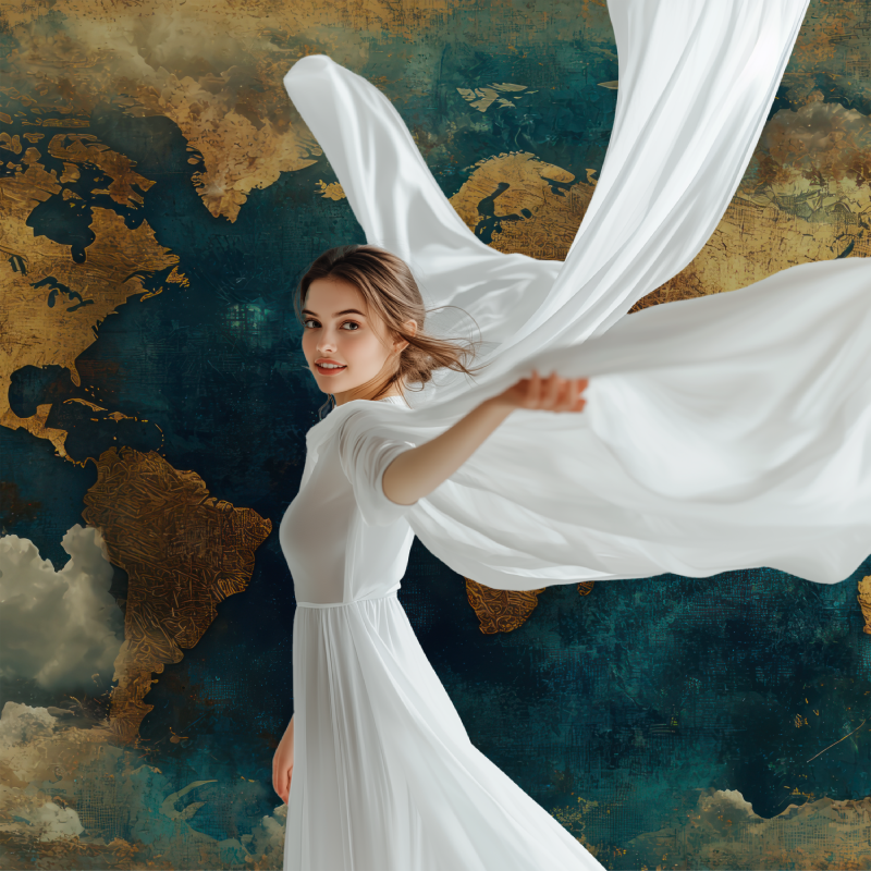 Papier peint carte du monde geante modele