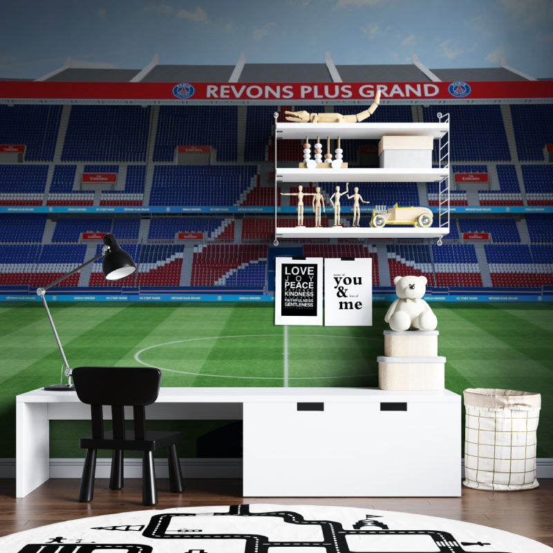 Papier peint foot psg tapisserie chambre ados