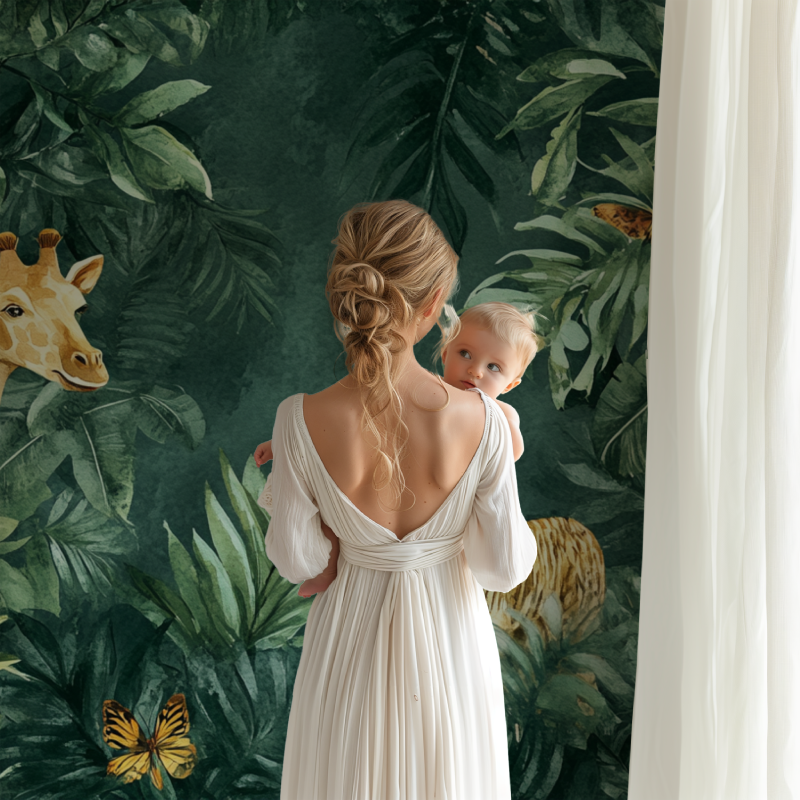 Papier peint richesse de la jungle bb123