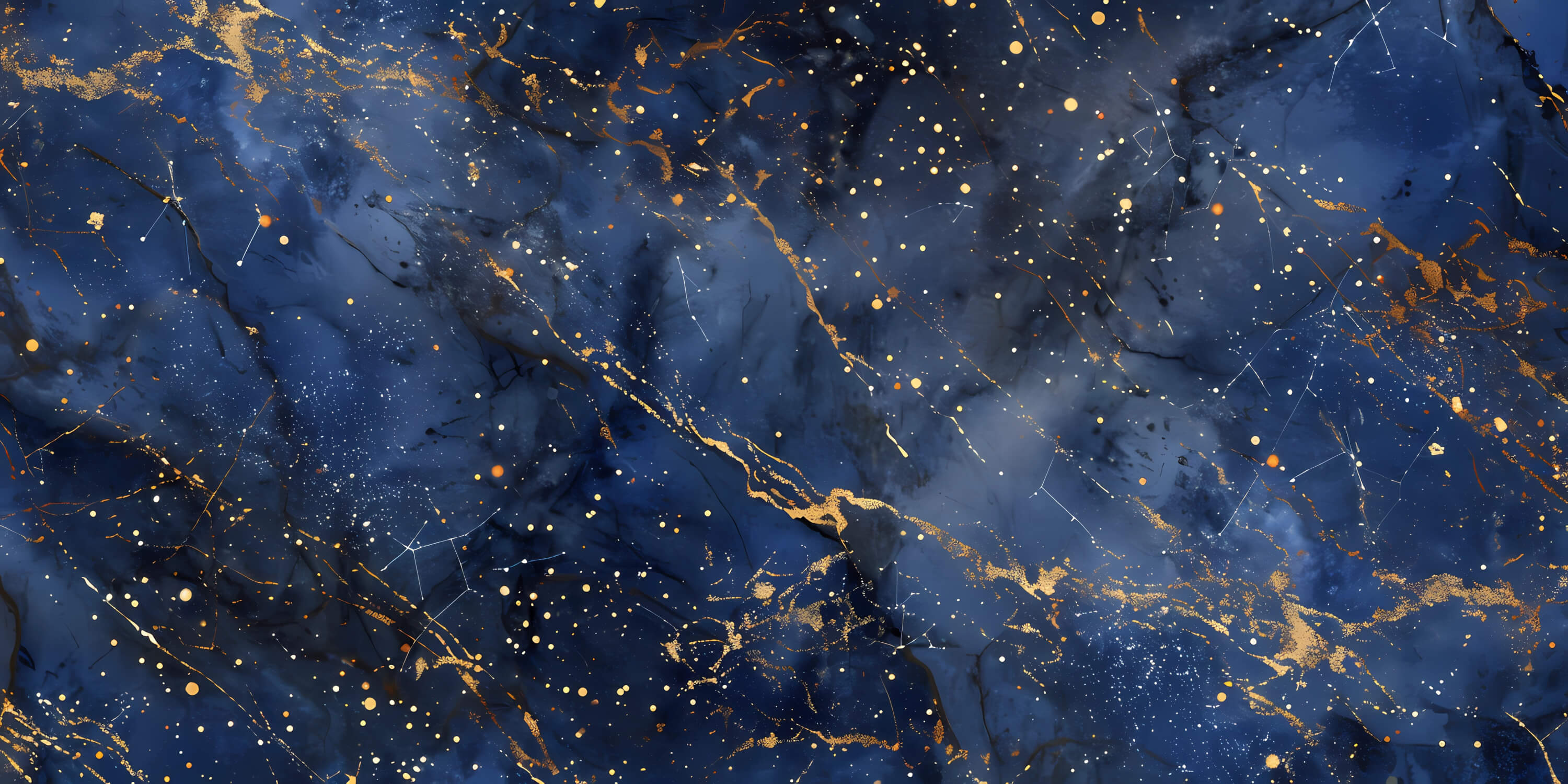 Papier Peint Bleu Et Or Chambre