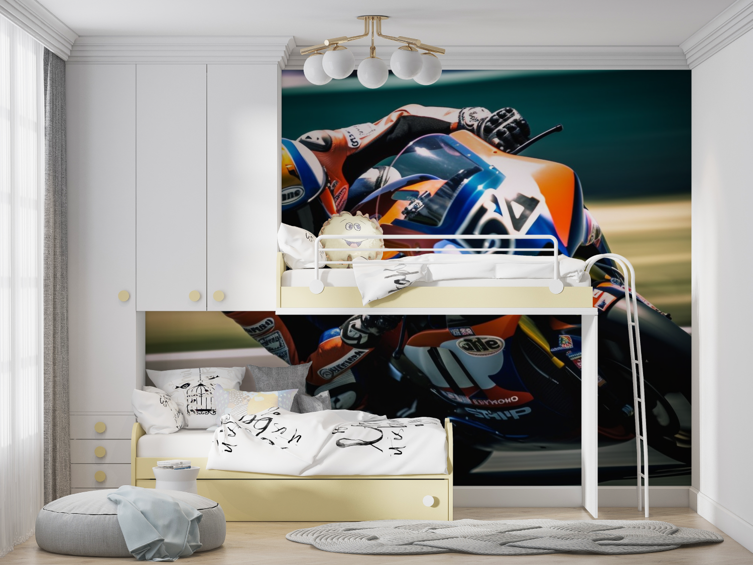 Papier peint moto gp manga hero