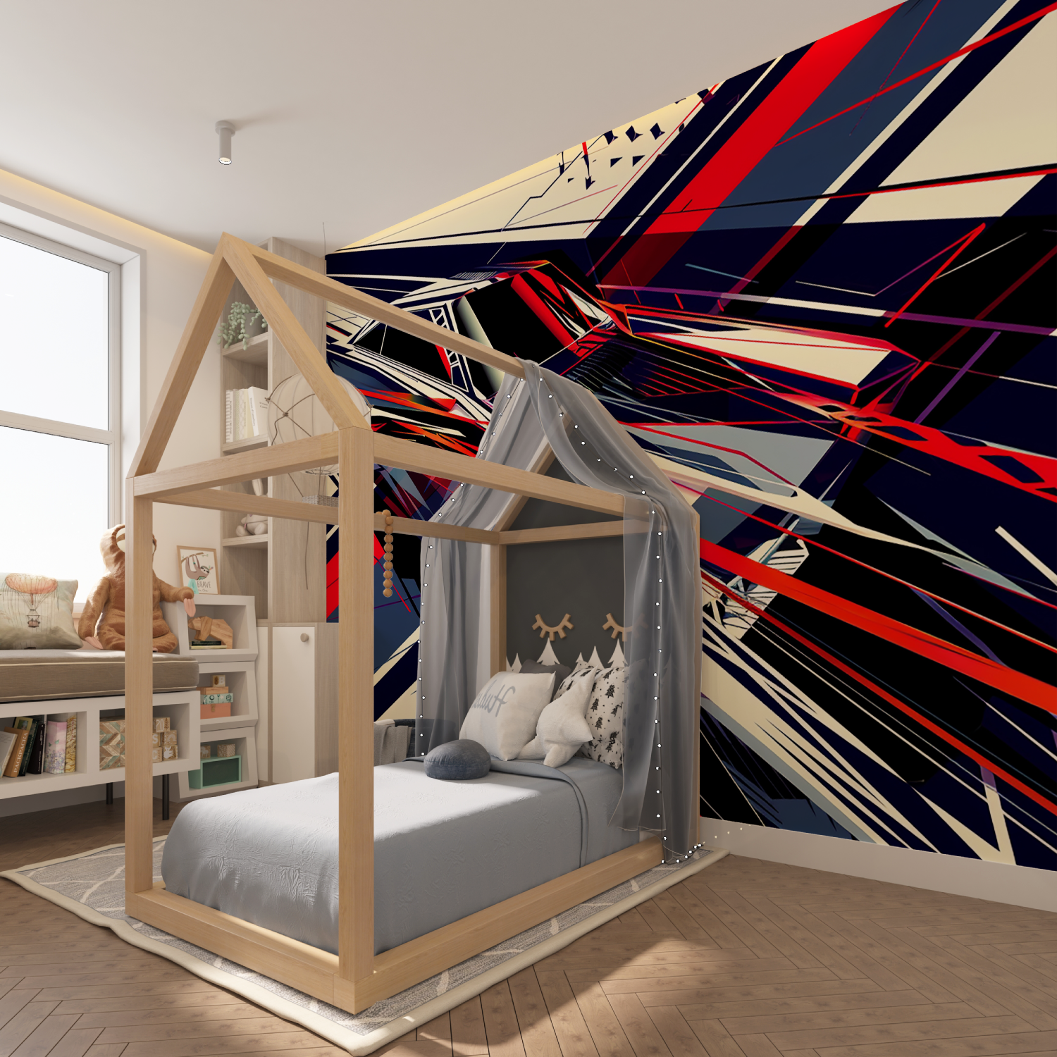 Papier peint deco voiture de sport tapisserie hero