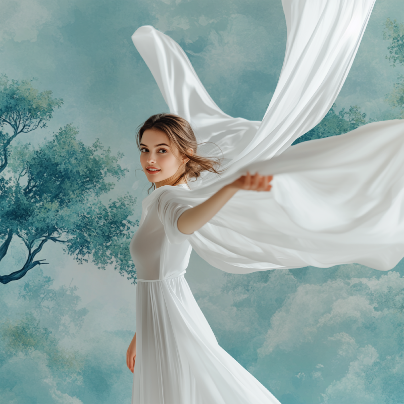 Papier peint arbre imaginaire modele