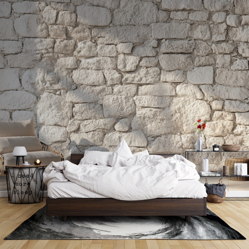 Papier peint pierre trompe l oeil leroy merlin mur