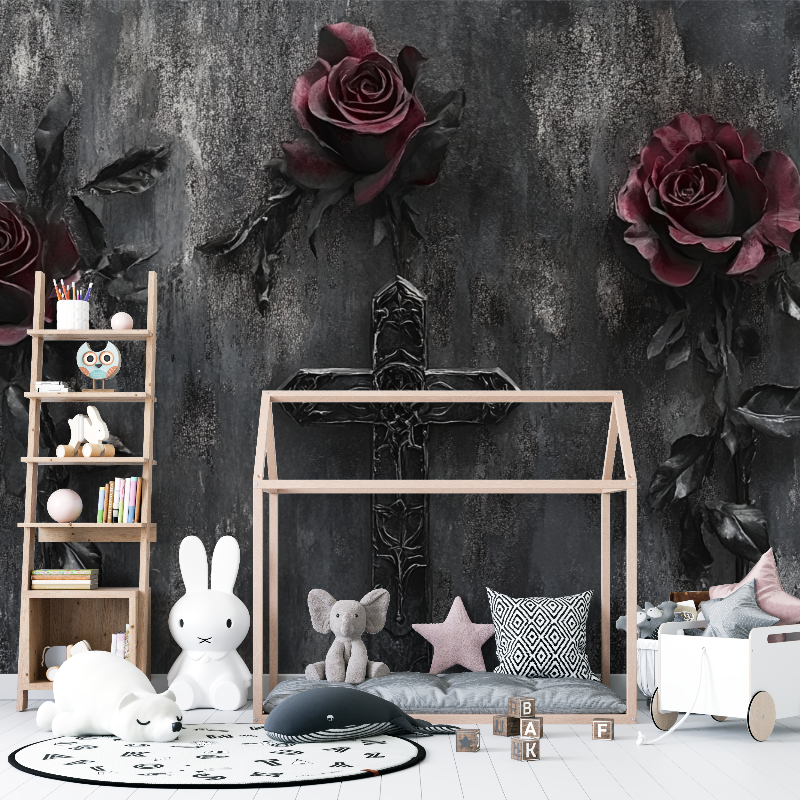 Papier peint metal gothique 12