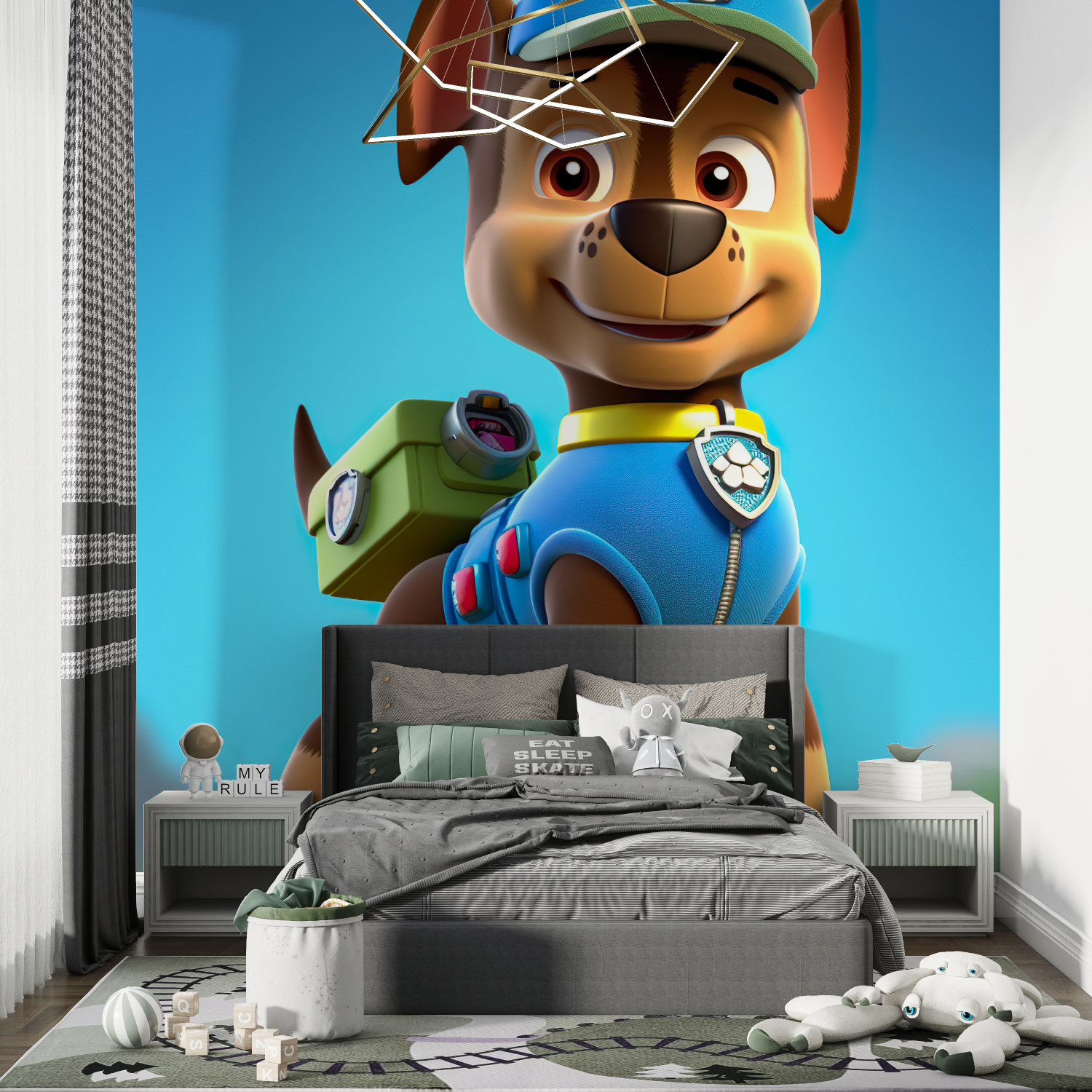 Papier peint pat patrouille pour chambre chambre de garcon