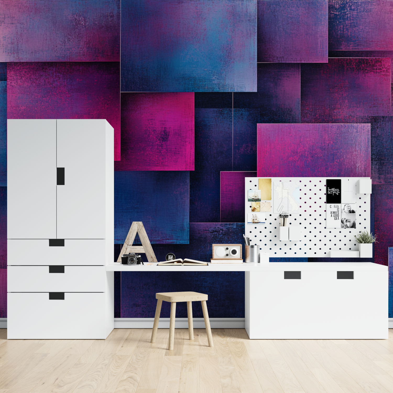 Papier peint carre incandescent tapisserie spiderman