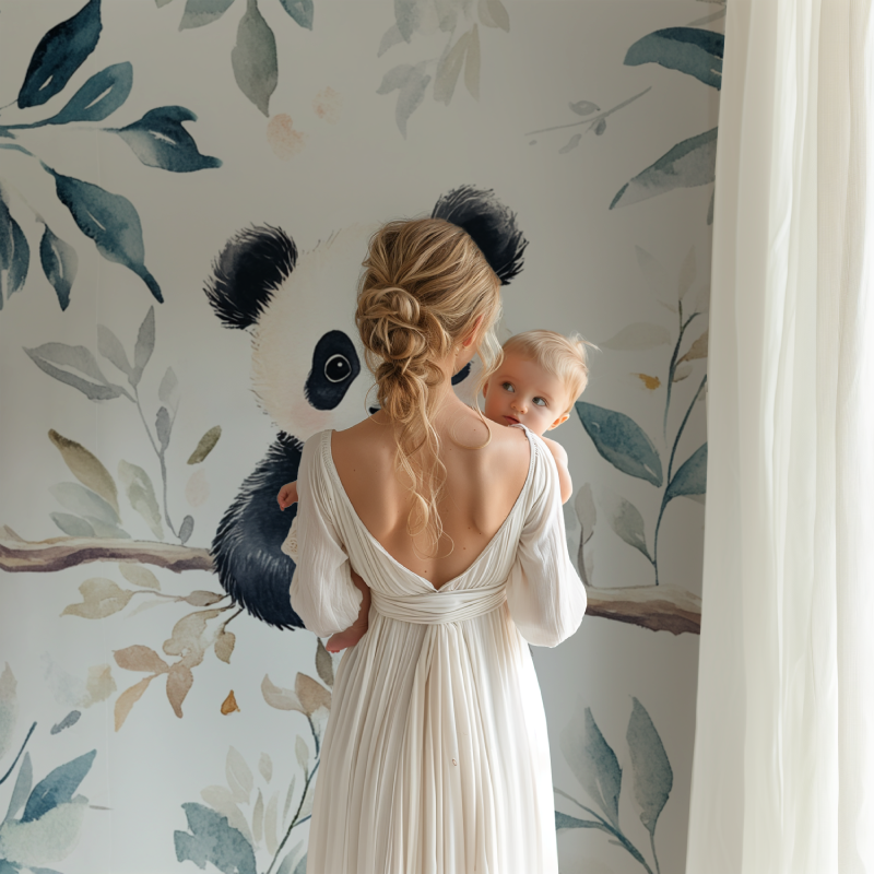 Papier peint panda et animaux mignons bb123