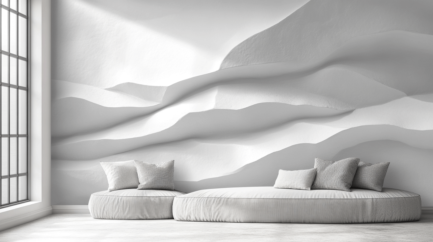 Papier Peint Trompe L'oeil Pierre Blanche