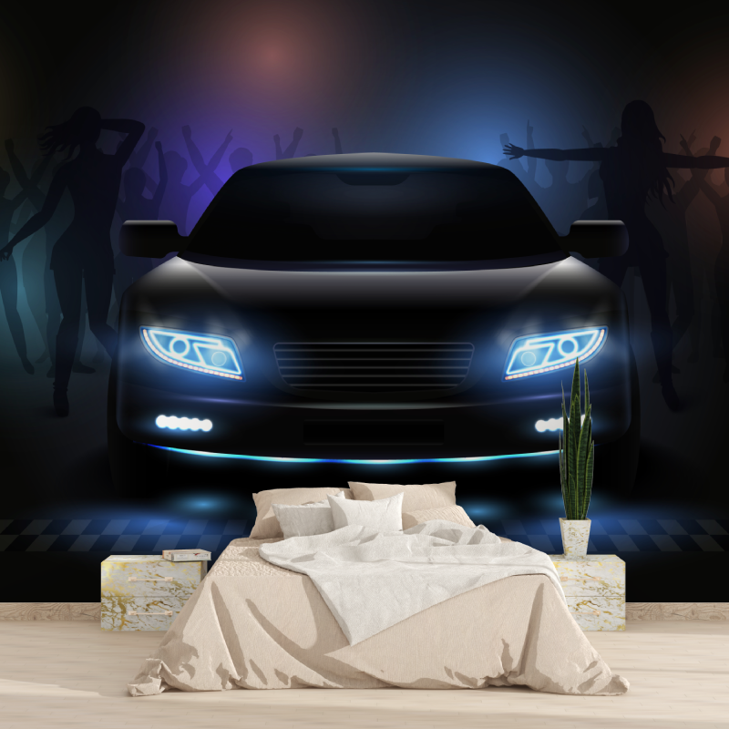 Papier peint voiture pour enfants 1815