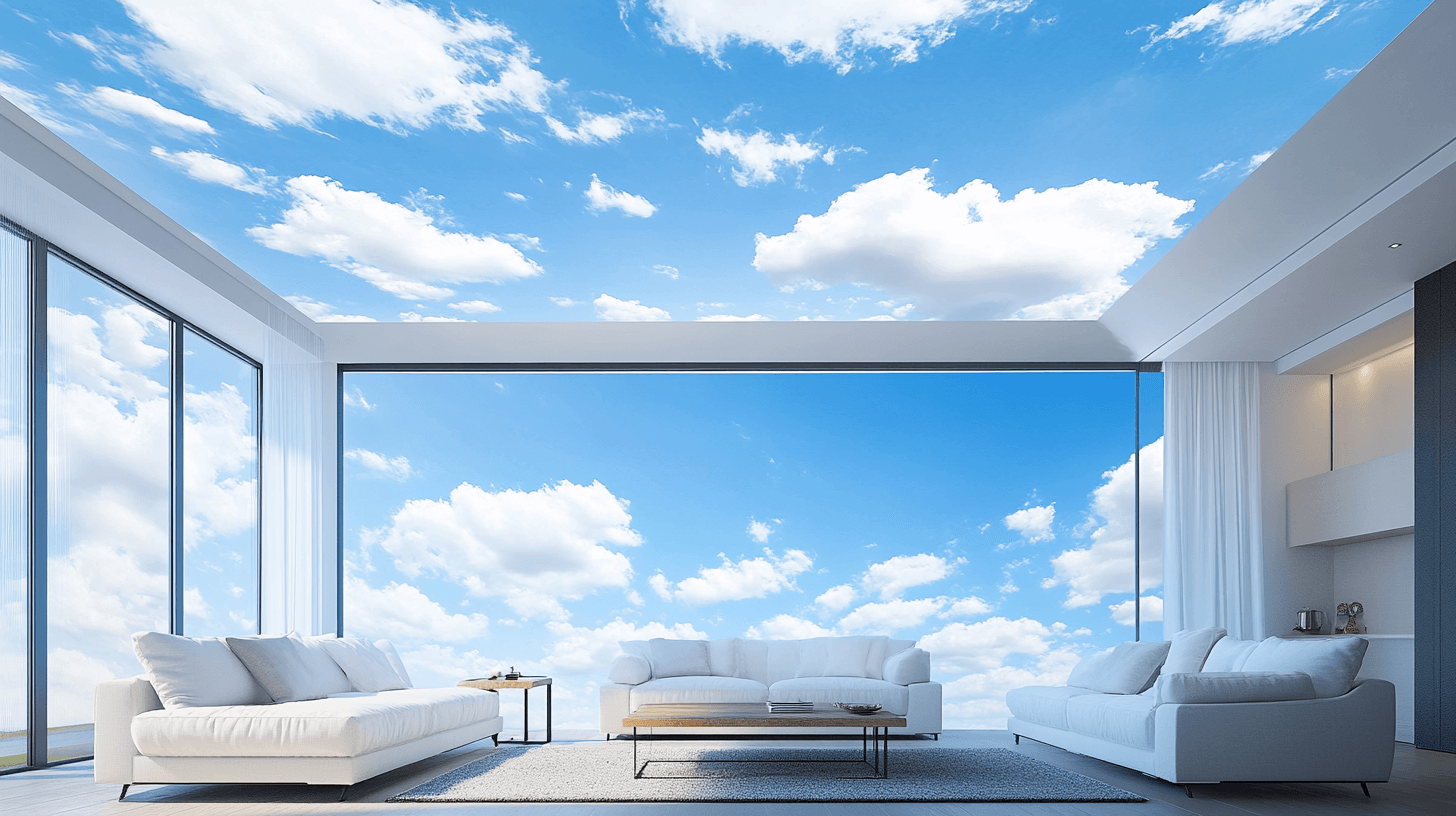 Papier Peint Plafond Trompe L Oeil