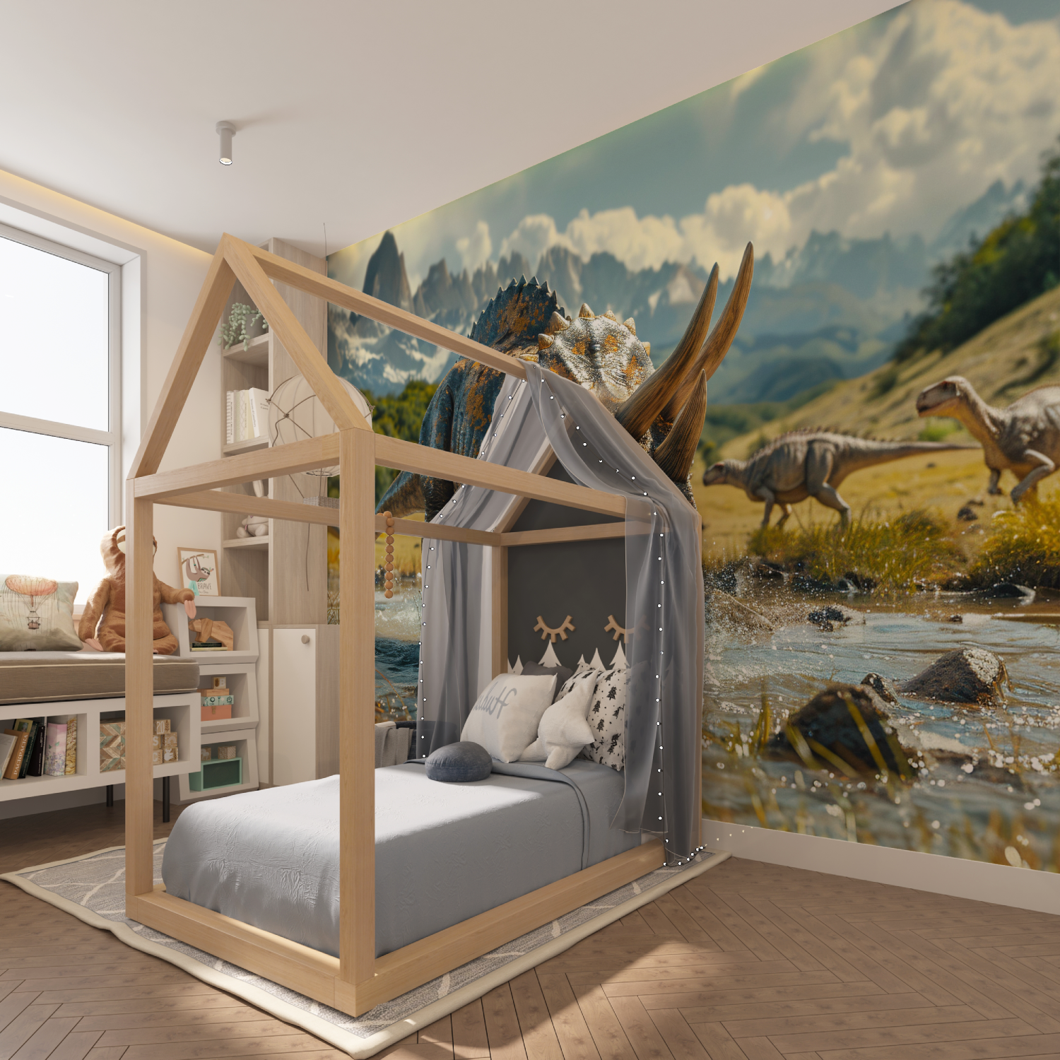 Papier Peint Dinosause Extinct - tapisserie spiderman