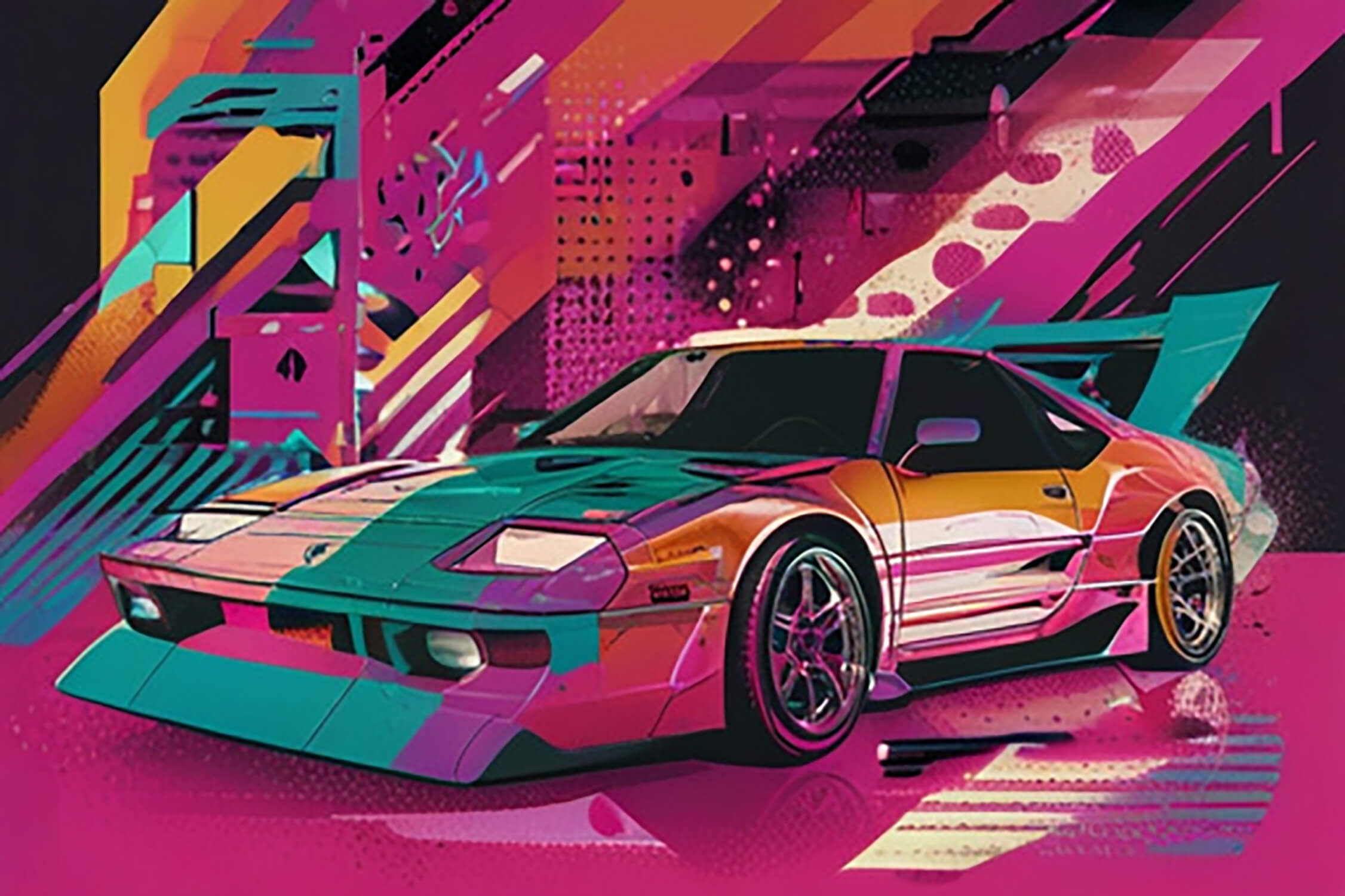 Papier Peint Voiture Grafiti Ado