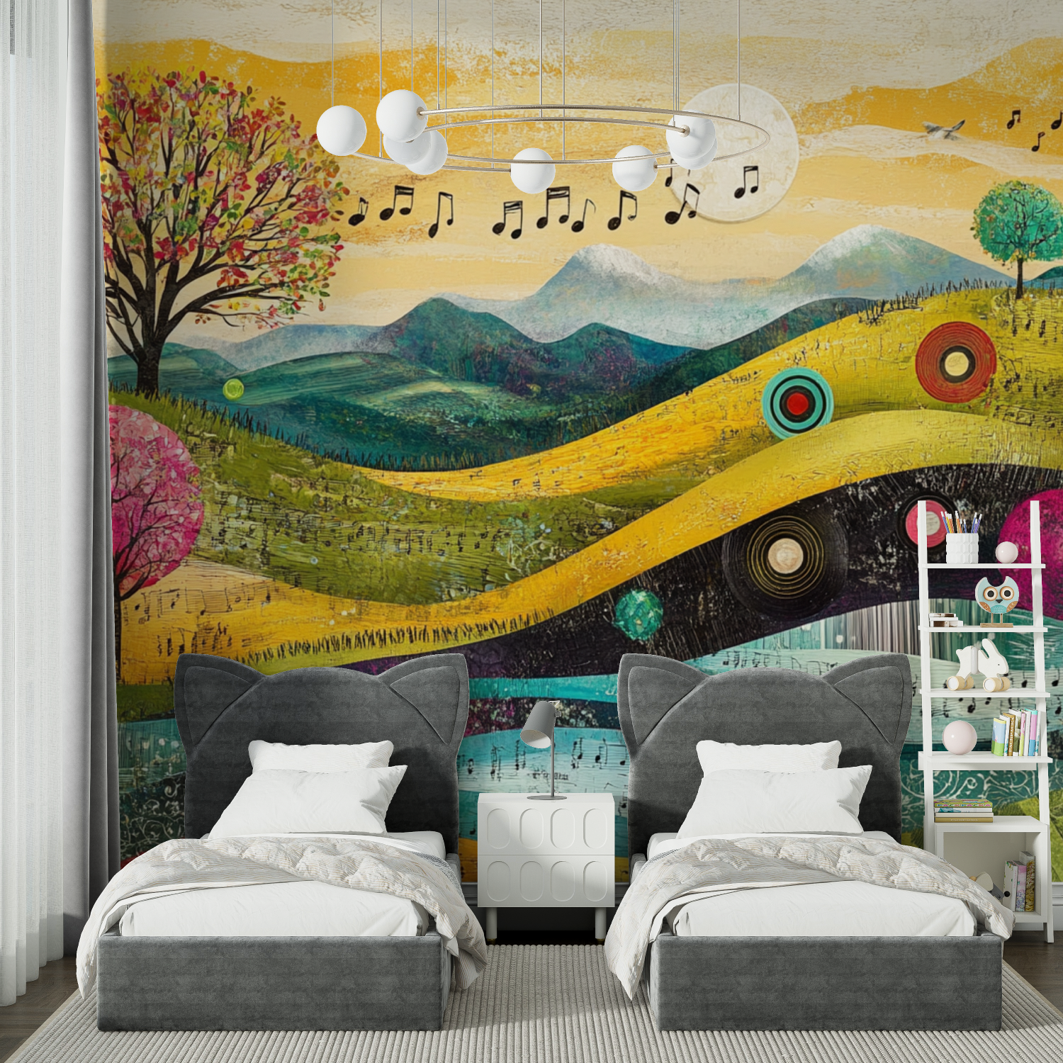 Papier peint grand format musique paysage chambre spiderman