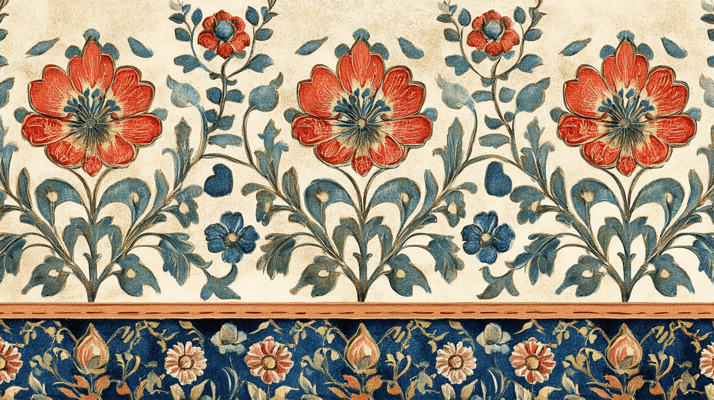 Papier Peint Fleur Indienne