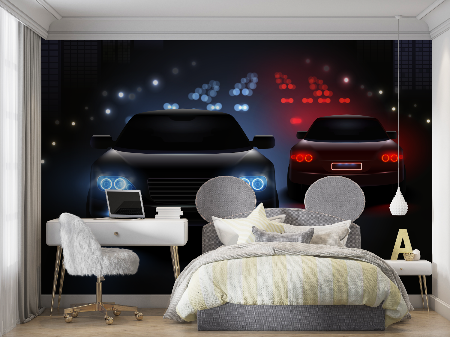 Papier peint chambre garcon voi...eu mur chambre panoramique