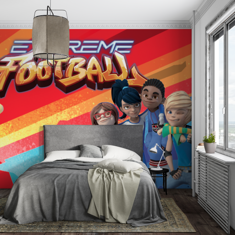 Papier de peint foot de rue extreme piece ados