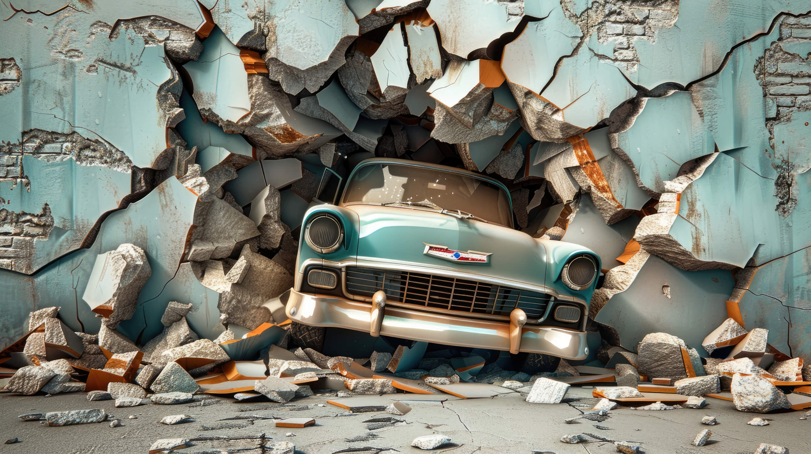 Papier Peint Ado Voiture 3D