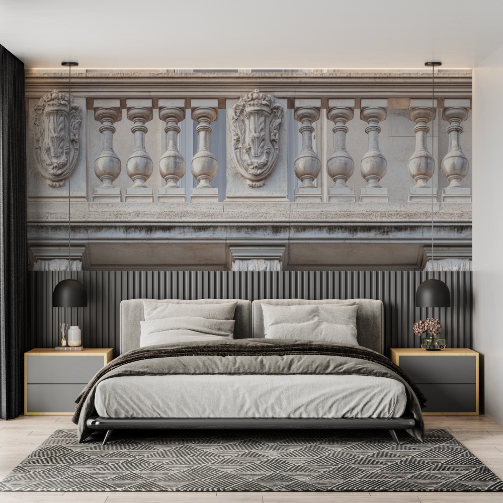 Papier peint trompe loeil hauss...en chambre adulte tendance