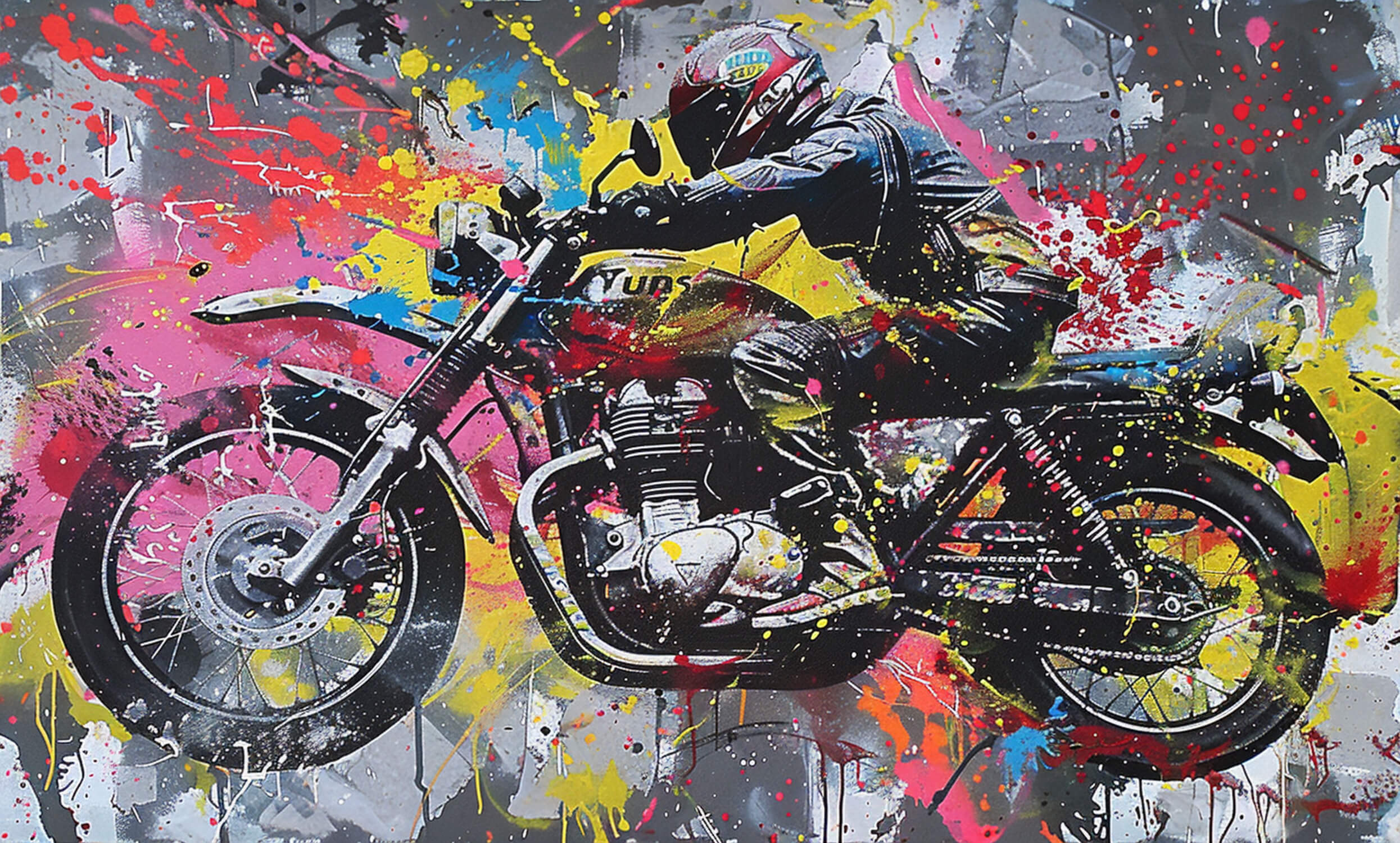 Papier Peint Graffiti Biker
