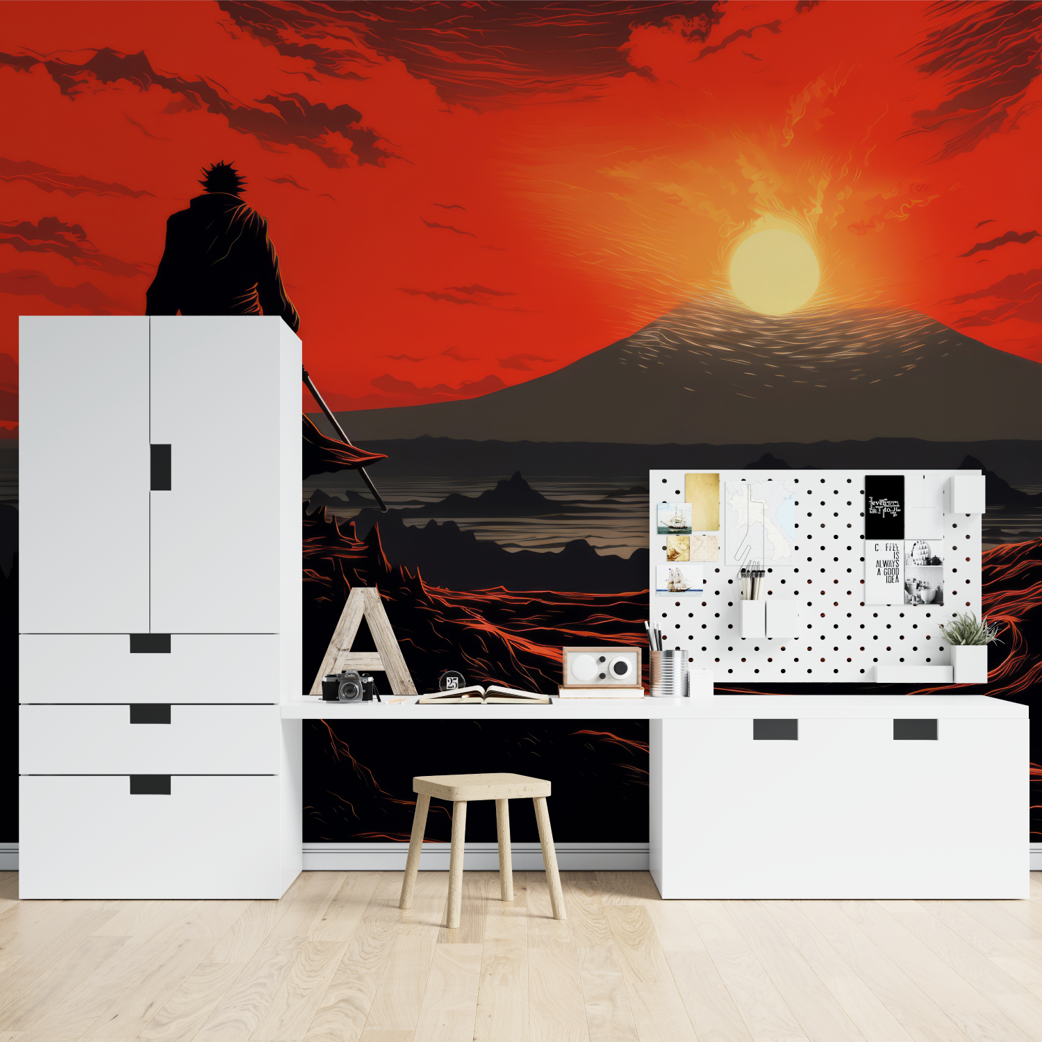 Papier Peint Anime Panoramique - chambre spiderman