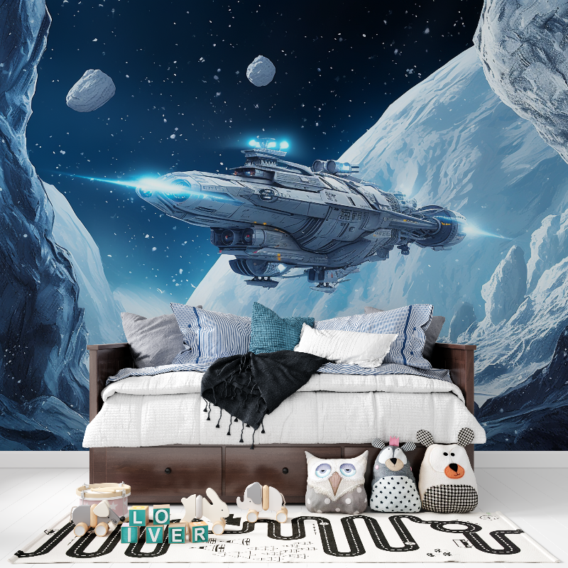 Papier peint espace star wars panoramique garcon