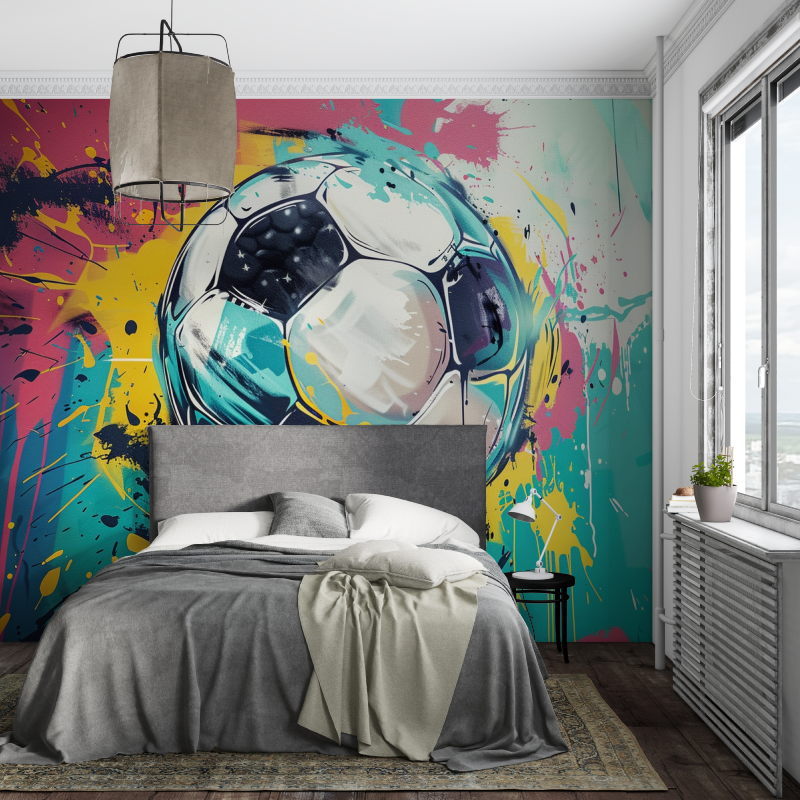 Papier peint gardien de but piece ados