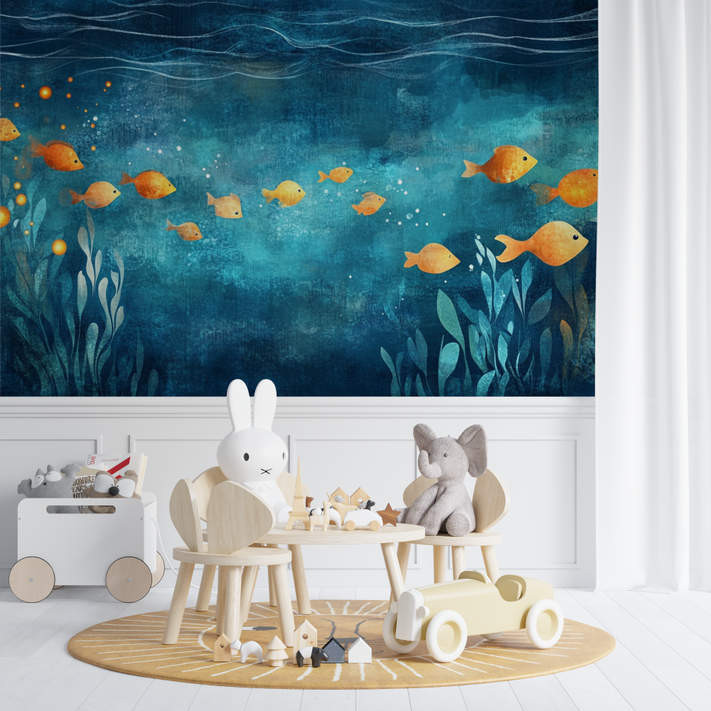Papier peint marin reverie sous marine chambre de bebe