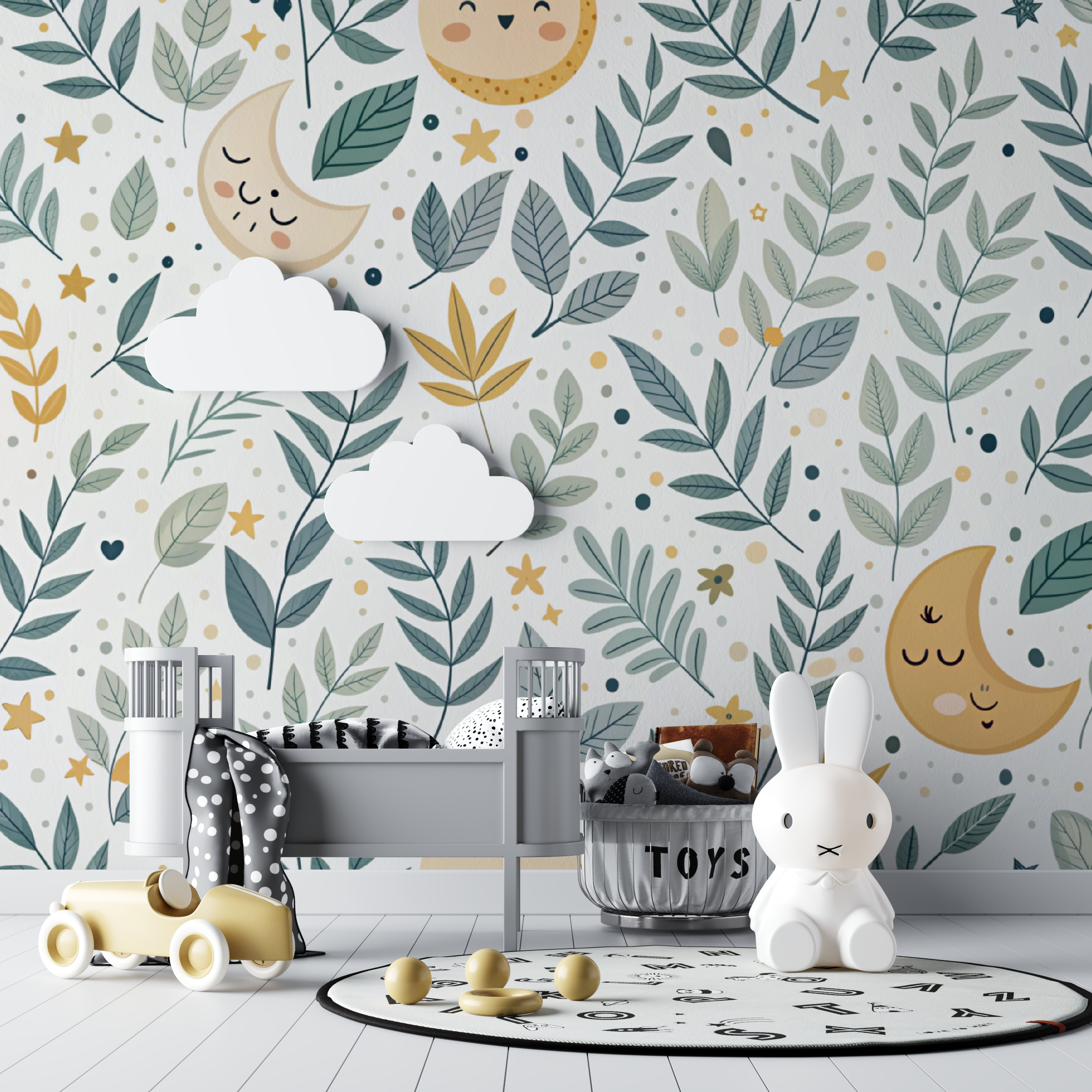 Papier peint bébé Impressions botaniques - bebe