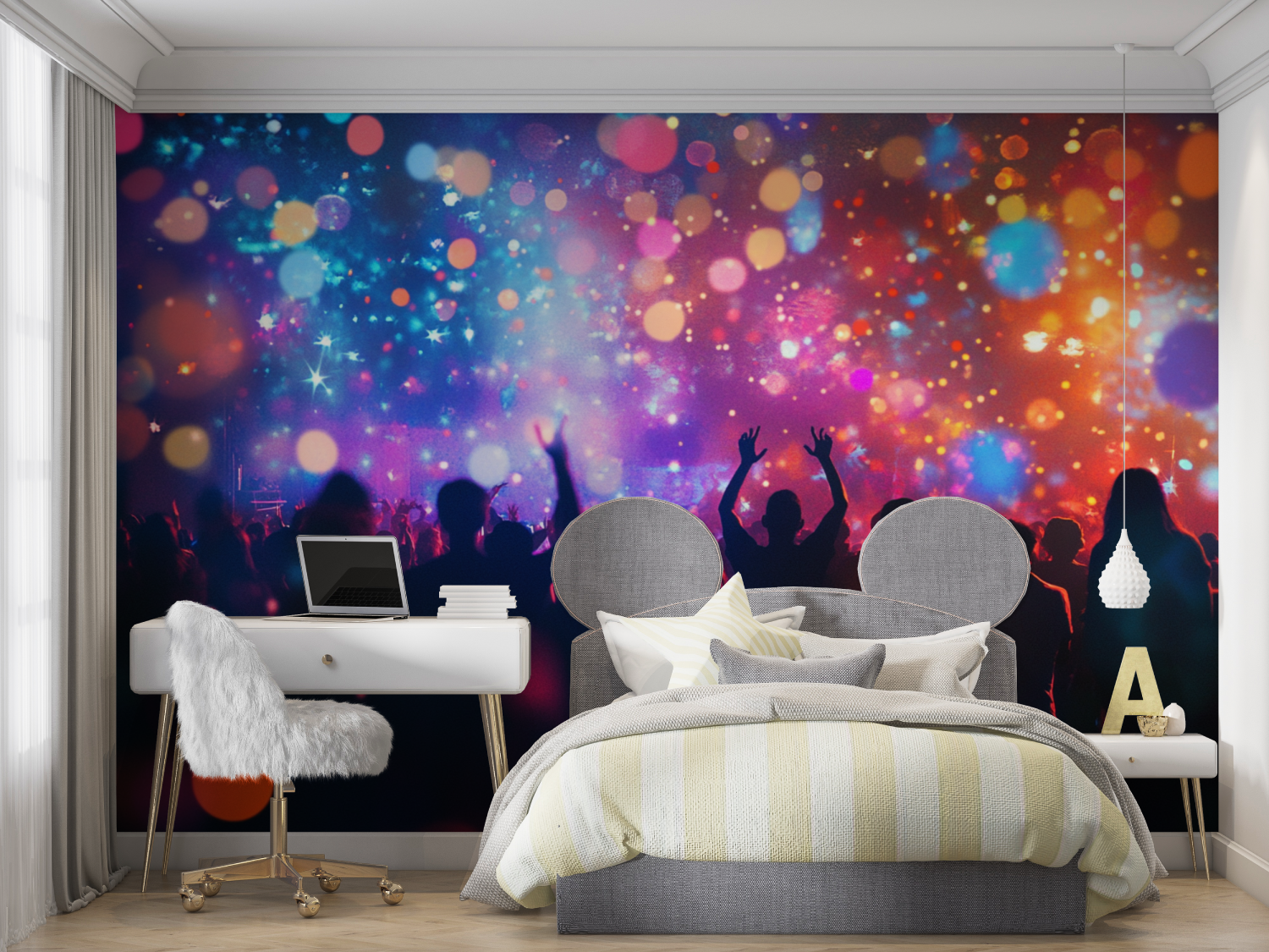 Papier peint festival musique mur chambre panoramique