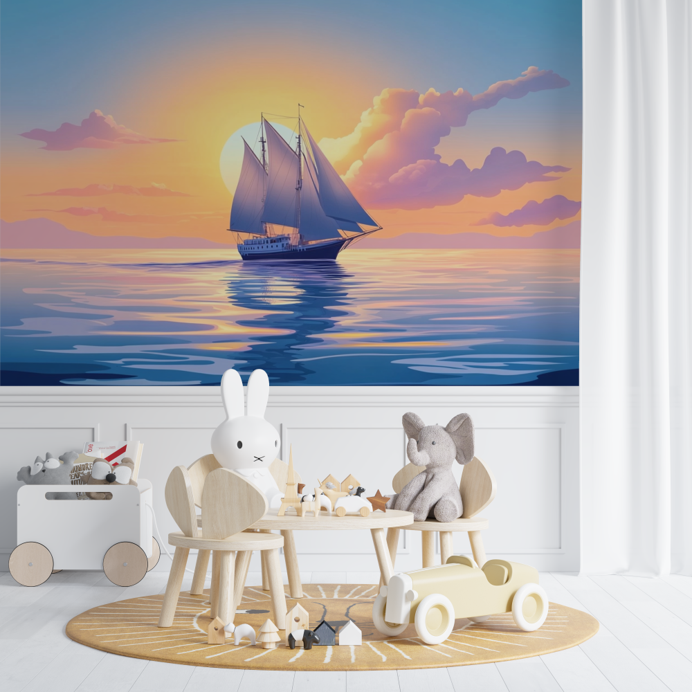 Papier peint marin reve dhorizon chambre de bebe