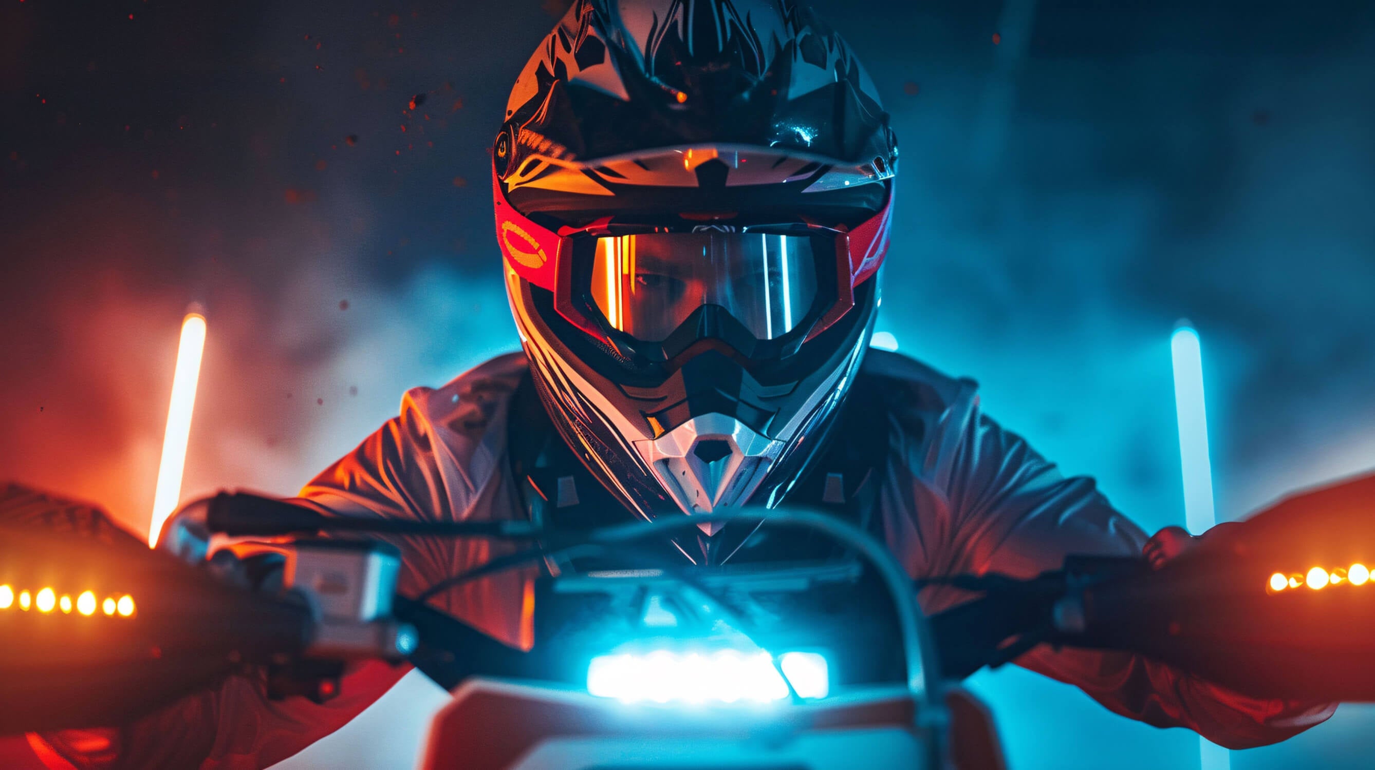 Papier Peint Moto Cross Led