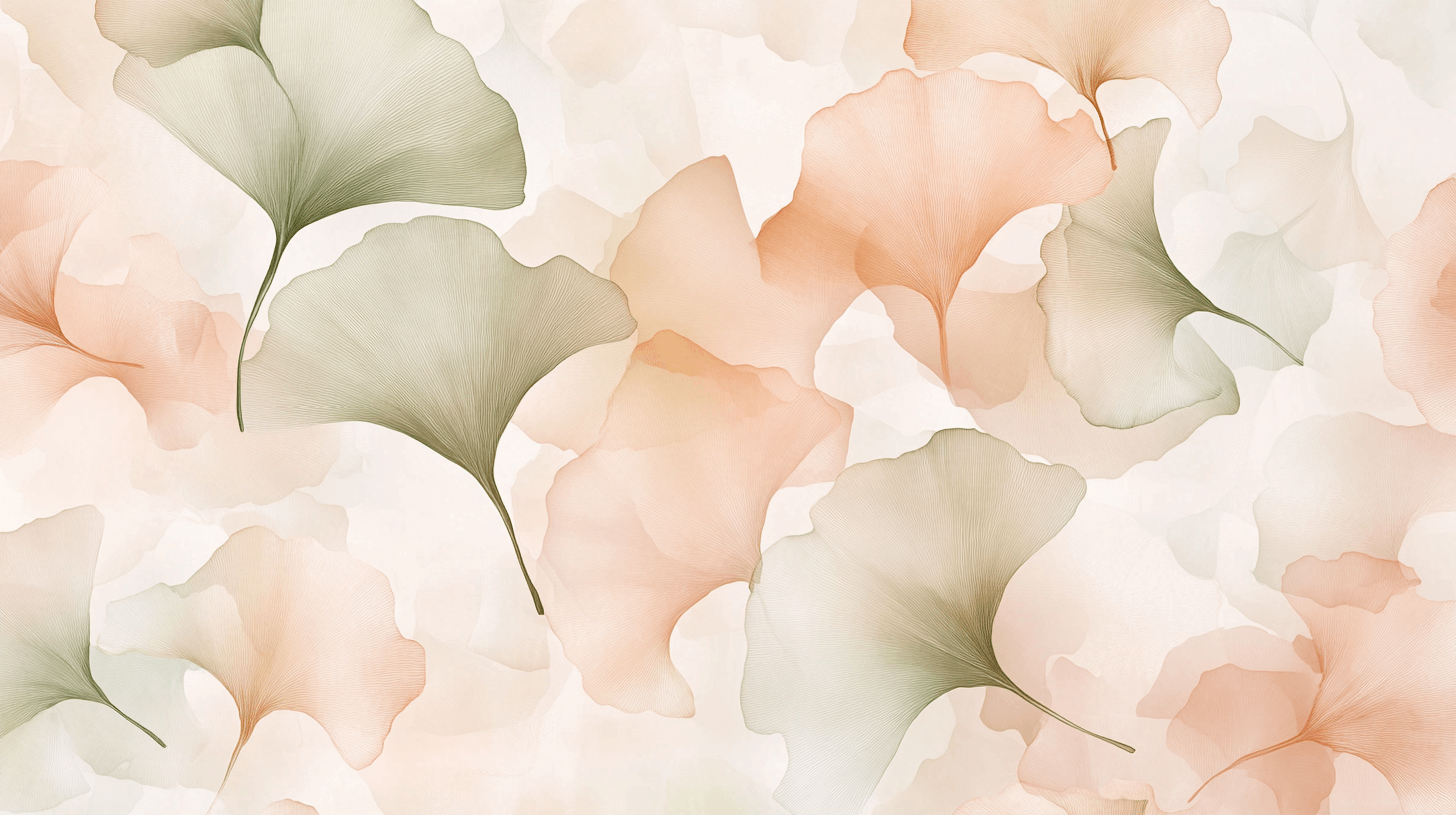 Papier Peint Fleur De Ginkgo