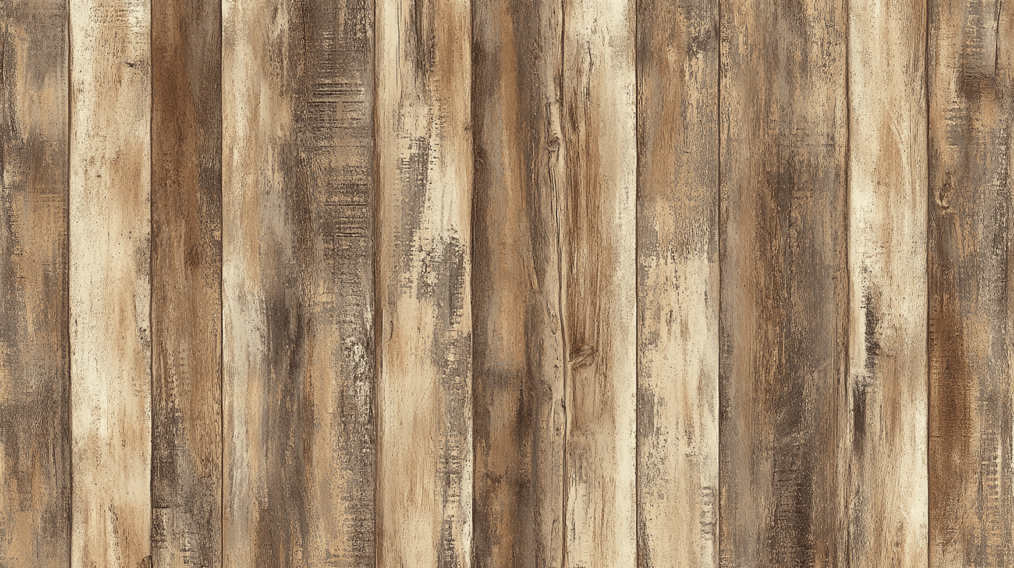 Papier Peint Trompe L'oeil Imitation Bois