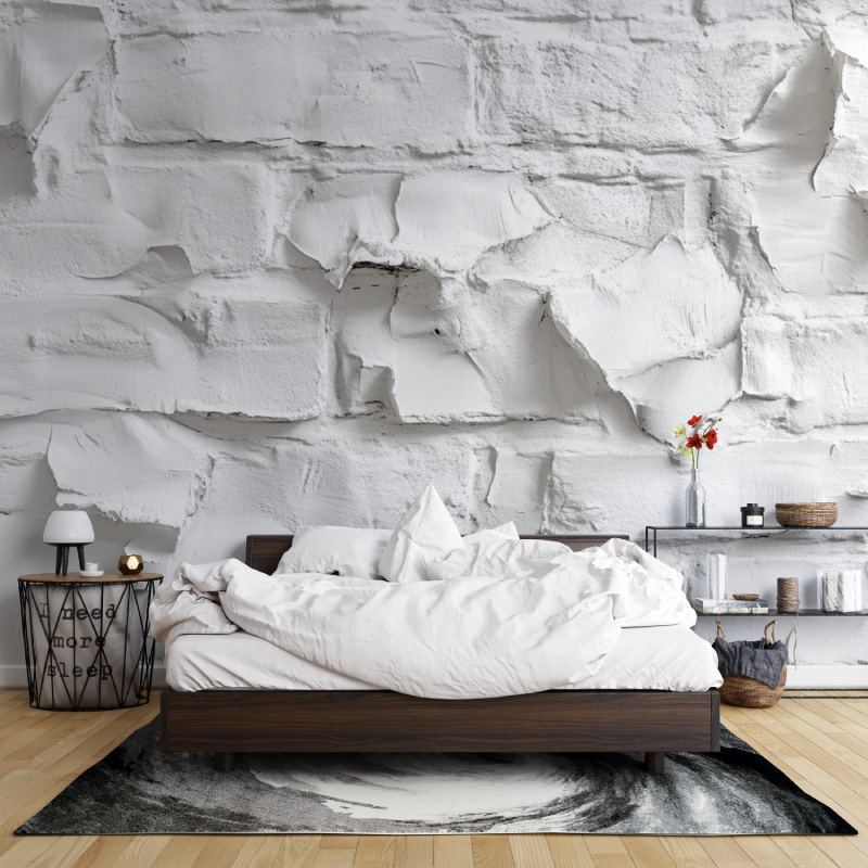 Papier peint blanc trompe loeil leroy merlin mur