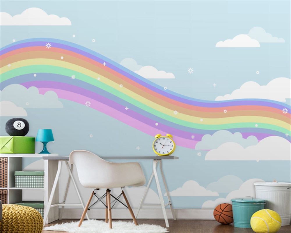 Papier Peint Arc en Ciel Pastel