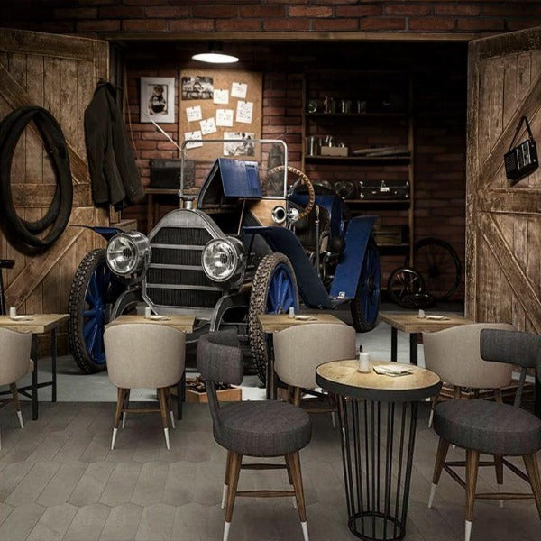 Papier Peint Vintage Industriel