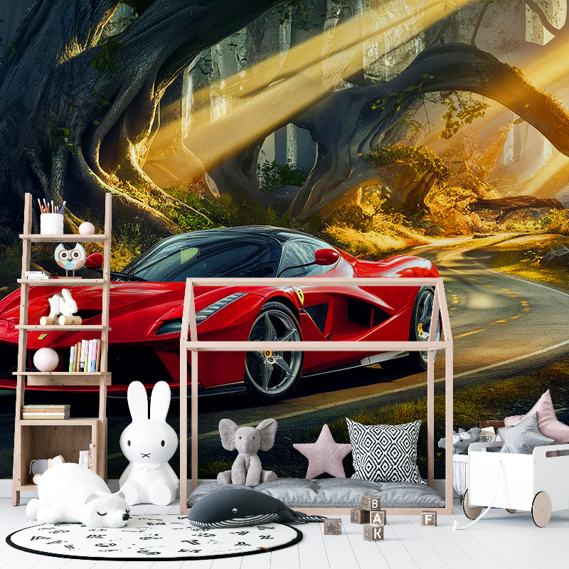 Papier peint voiture ferrari 12