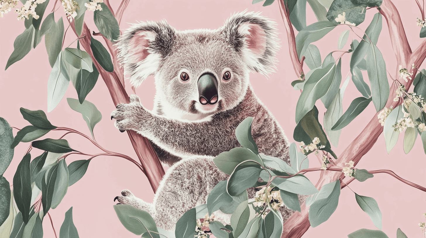 Papier Peint Koala Au Lever Du Jour