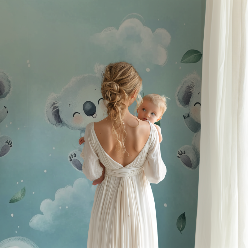Papier peint koala dans un souffle dair bb123