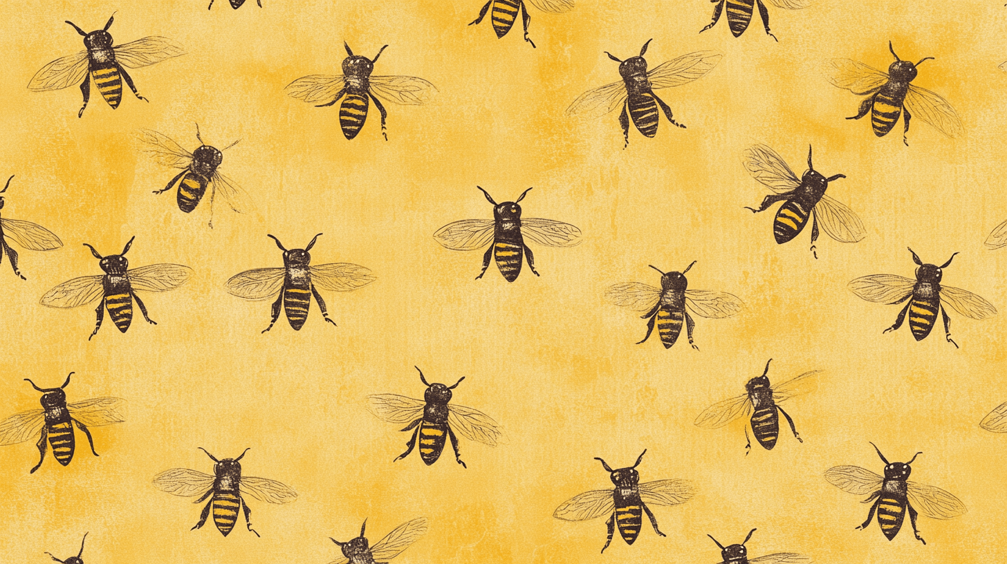 Papier Peint Vintage Nid D'abeilles