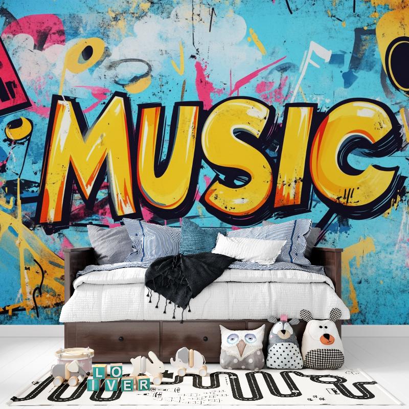 Papier peint cool graff tapisserie pour ado