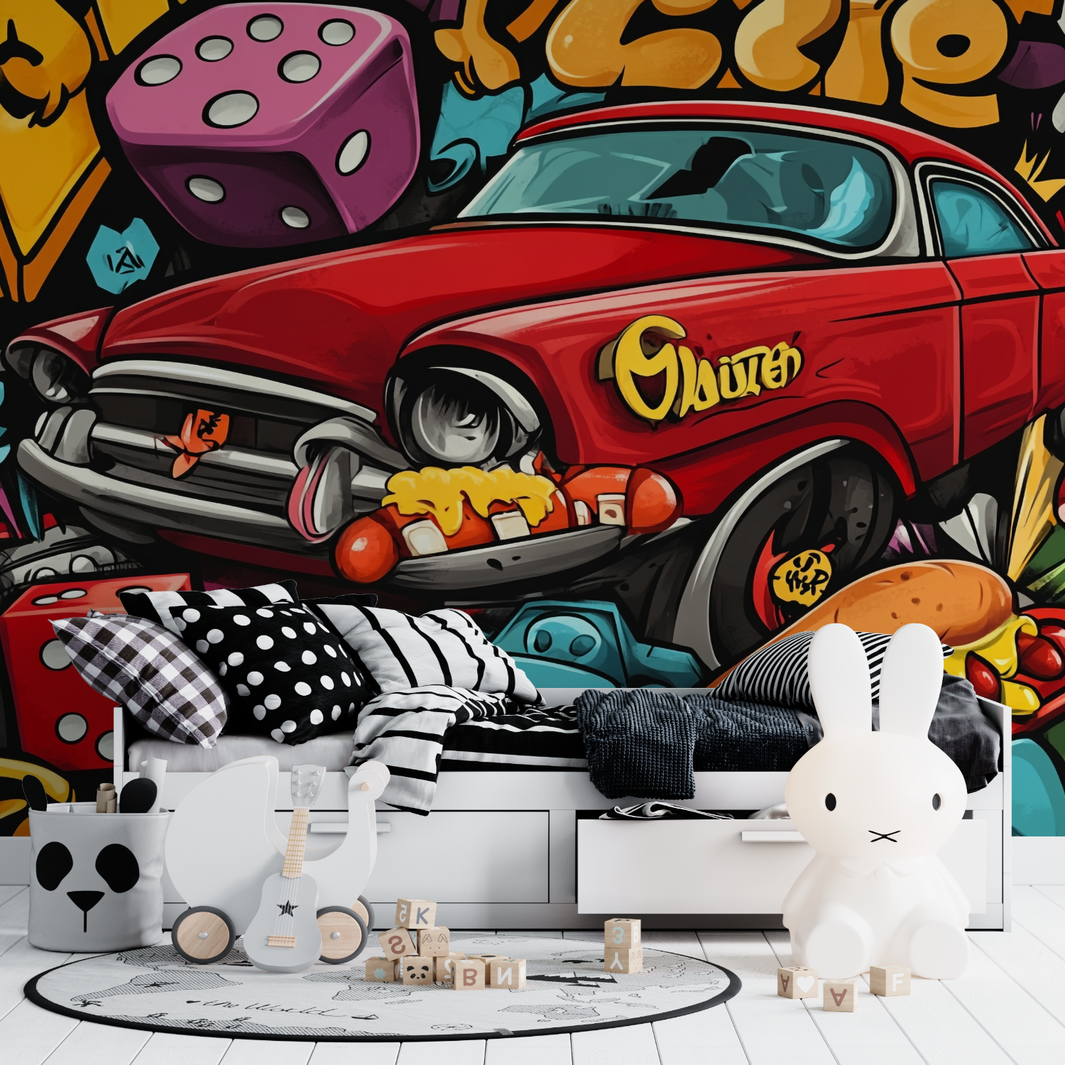 Papier peint graffiti tapisserie tapisserie ado