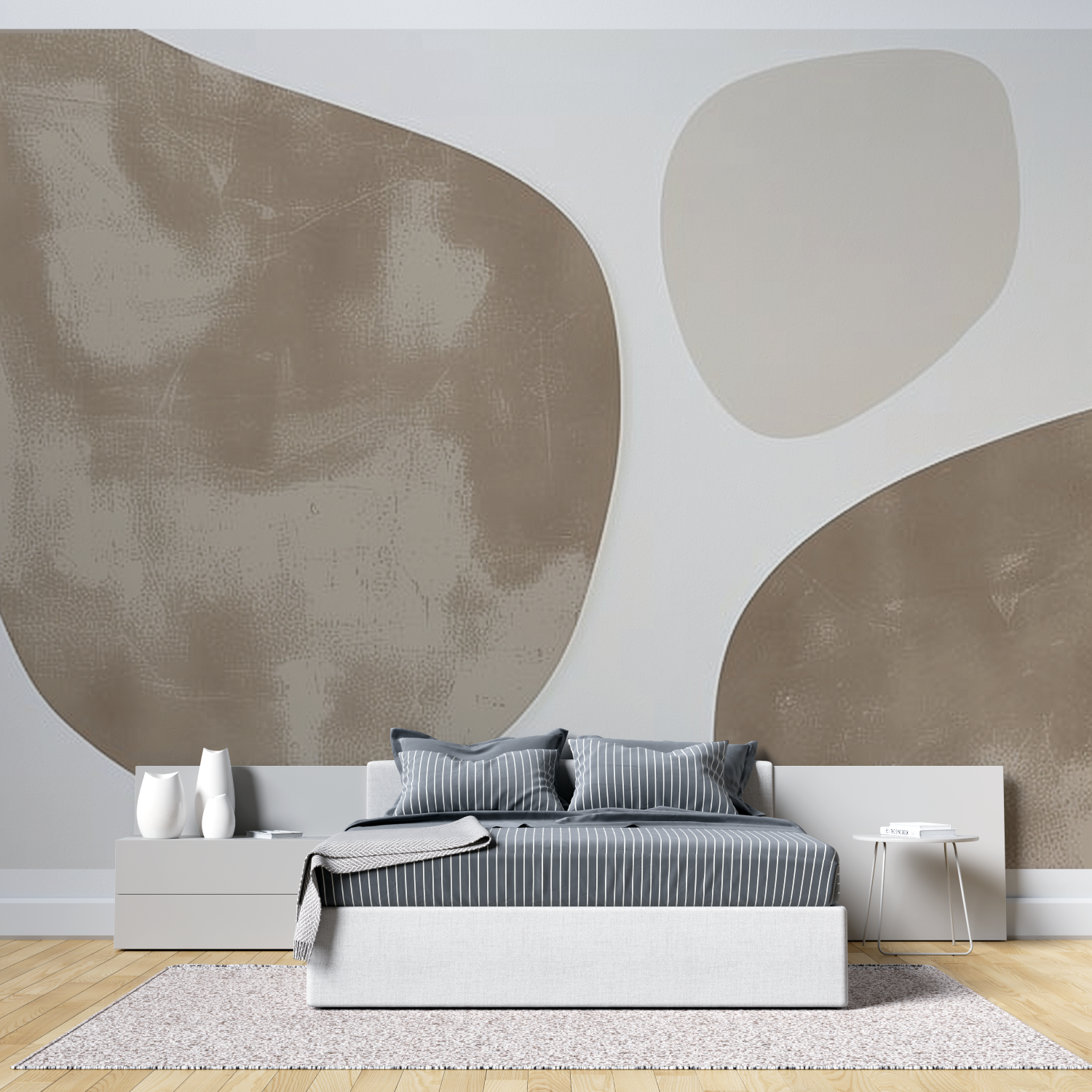 Papier peint panoramique abstrait tendances tete de lit