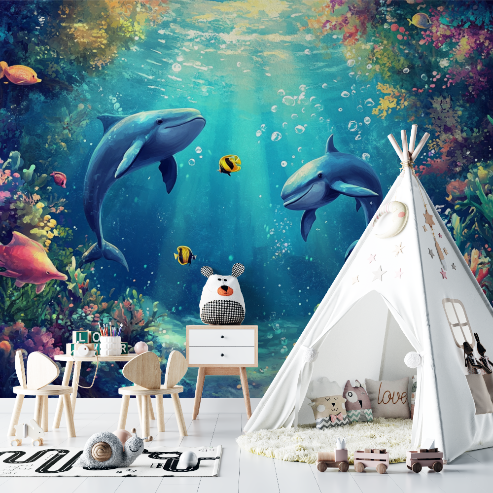 Papier peint marin aventure oceanique chambre bebe